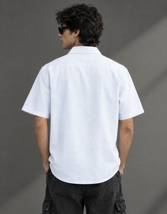 White Indian Man embroidered Shirt