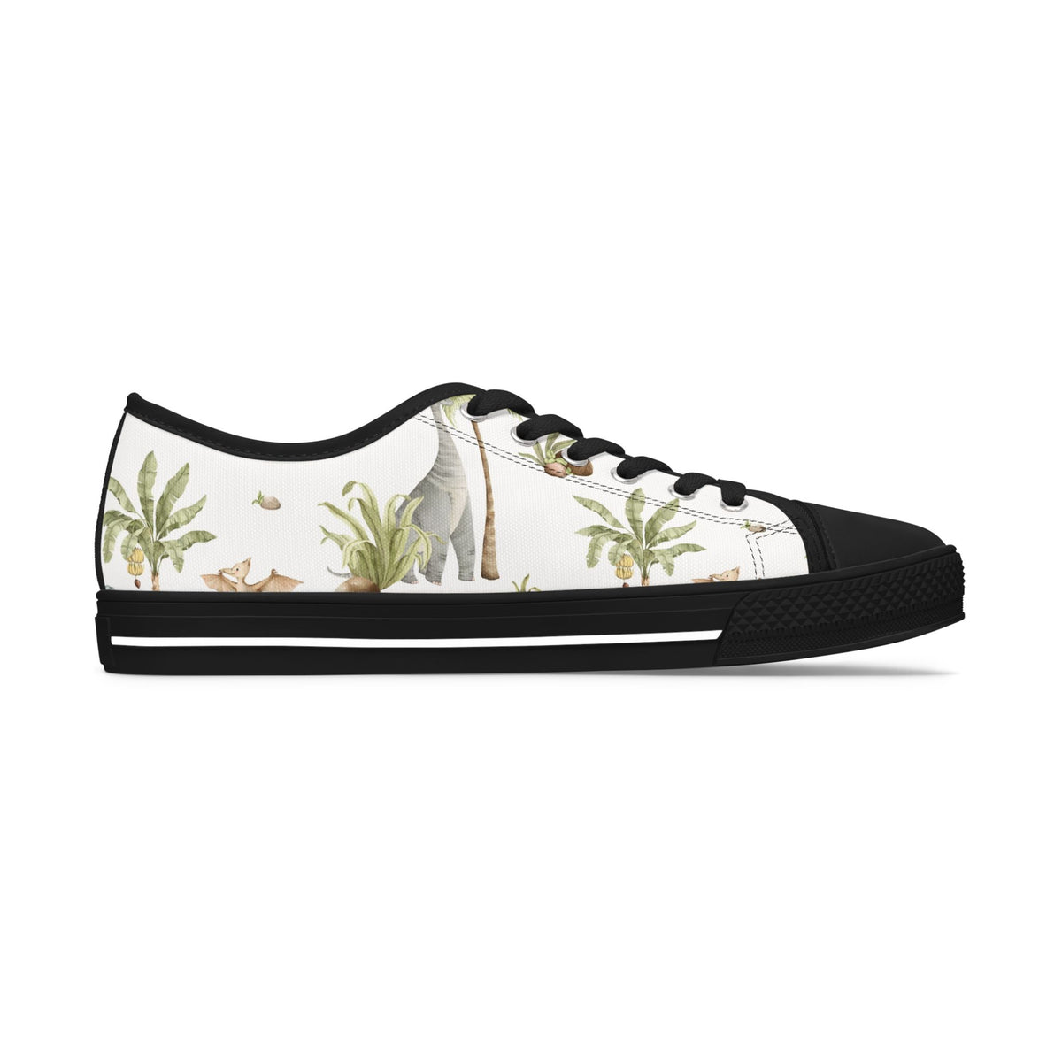 Palm Tree Pattern Women's Low Top Sneakers