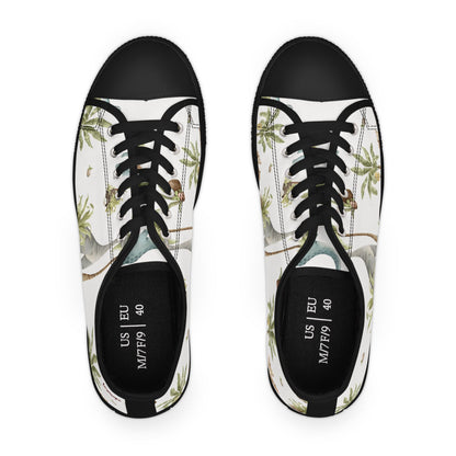 Palm Tree Pattern Women's Low Top Sneakers