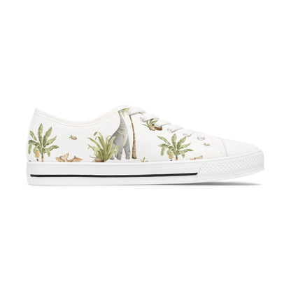 Palm Tree Pattern Women's Low Top Sneakers