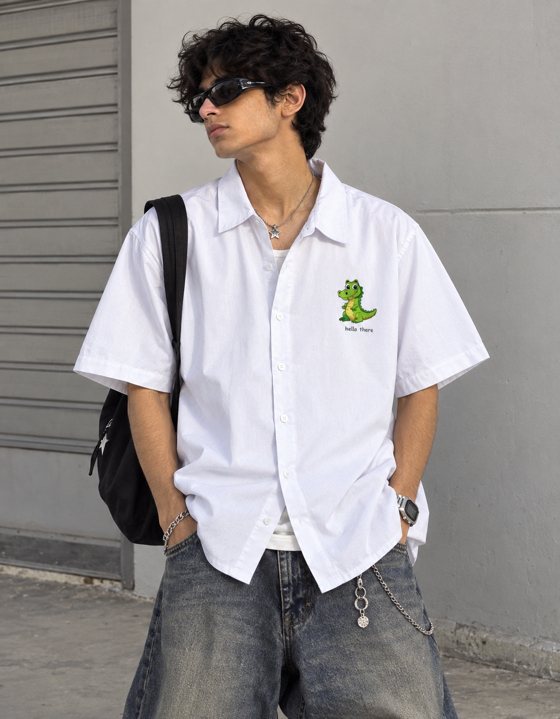 Croco White Shirt