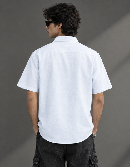 White Indian Man embroidered Shirt