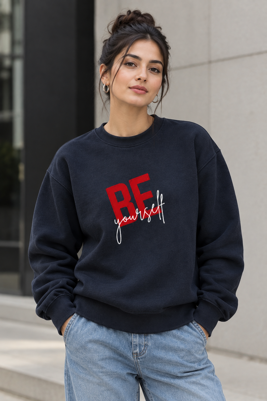 Be Yourself Unisex Oversized Sweatshirt