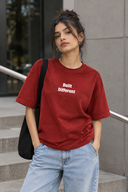 Built Different Oversized T-Shirt for her