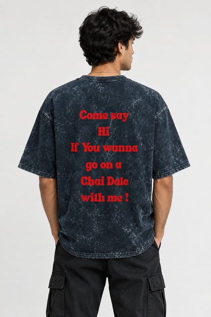 Chai date Unisex Acid Washed Tee