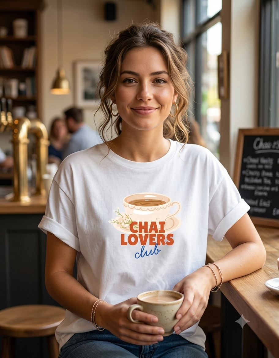 Chai Lovers club Oversized T-Shirt for her