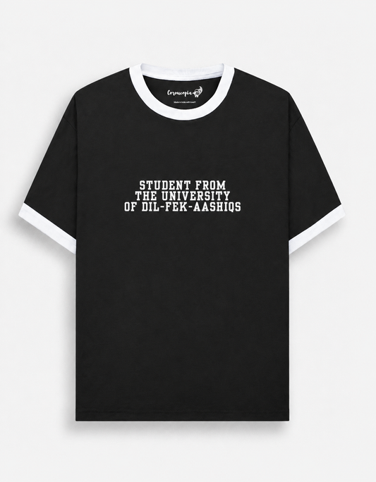 Dil-Fek-Aashiq Unisex Black Tee