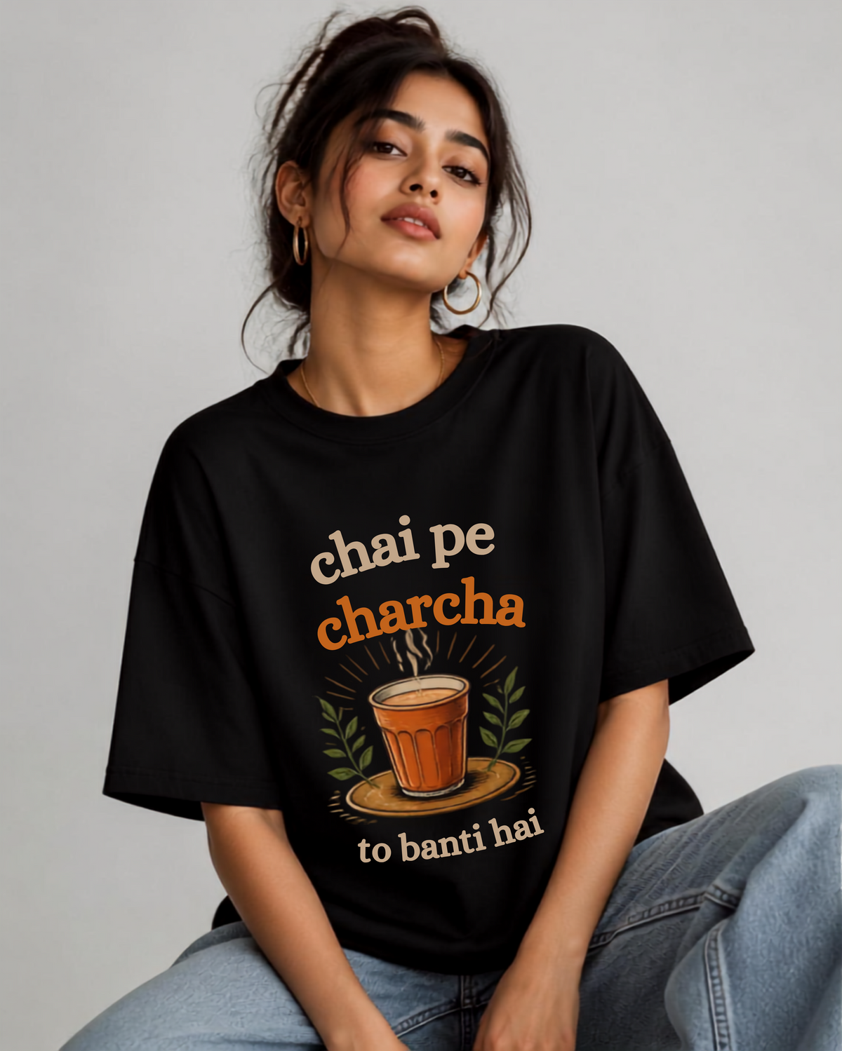 Chai pe charcha T-Shirt for her