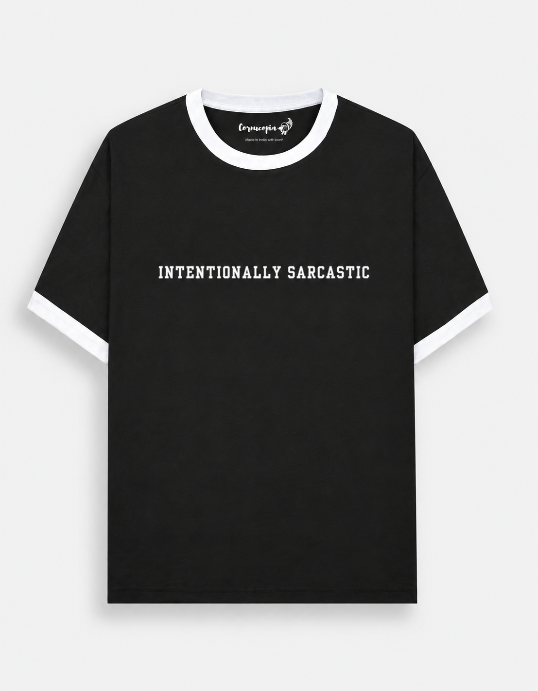 Intentionally Sarcastic Unisex T-Shirt black