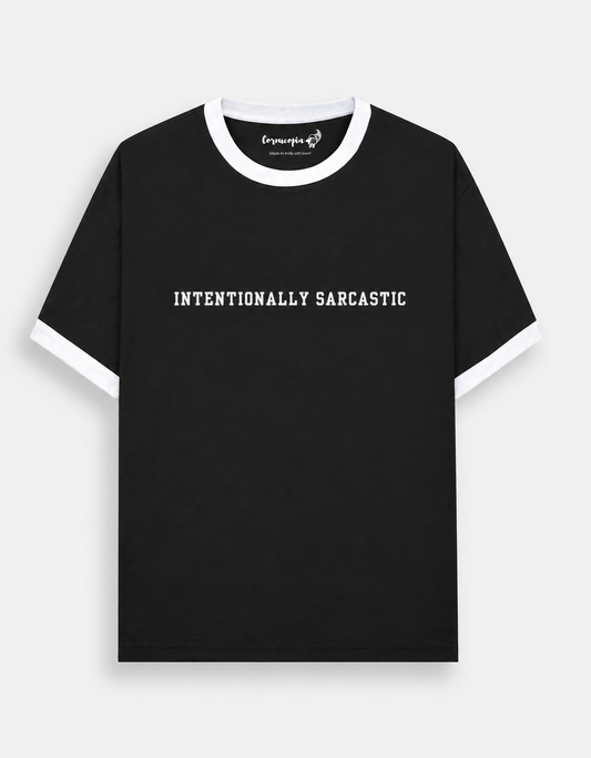 Intentionally Sarcastic Unisex T-Shirt black