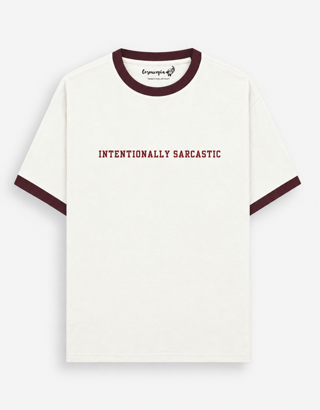 Intentionally Sarcastic Unisex T-Shirt white