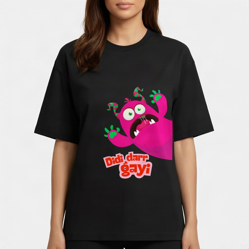 Didi darr gayi Oversized T-Shirt for her